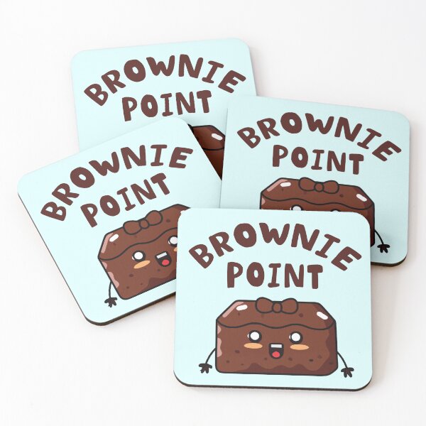 Item preview, Brownie Points - Funny Brownie Puns Sticker designed and sold by byFizCreative.