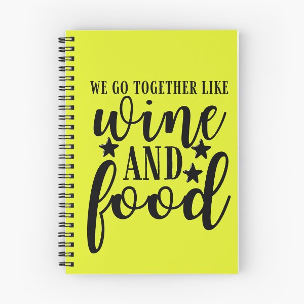 Item preview, We Go Together Like Wine and Food Memories Quote, Wine Lover Gift, Wine Drinker, Typography Quote, Alcohol Quotes designed and sold by thedazzlingmonk.
