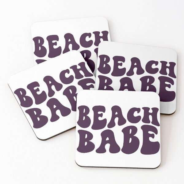 Item preview, Beach Babe Purple Retro Graphic Bridal Party Gifts for Bachelorette Party designed and sold by mysticblvd.