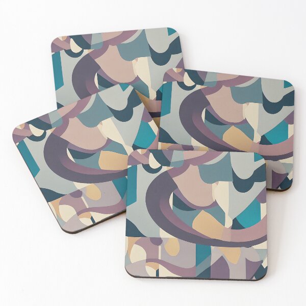 Item preview, Muted tones mixes abstract shapes designed and sold by ibelieveimages.