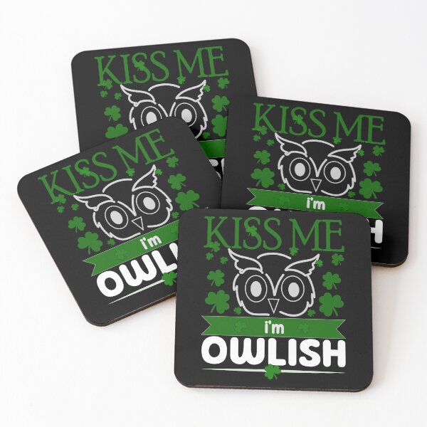 Item preview, Kiss me I'm Owlish designed and sold by Pixelish.