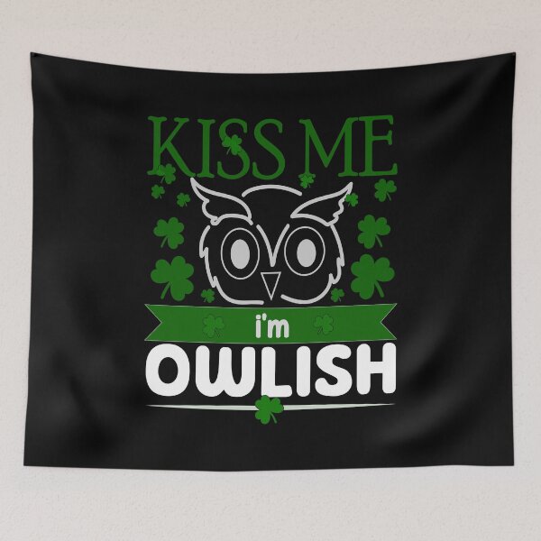 Item preview, Kiss me I'm Owlish designed and sold by Pixelish.