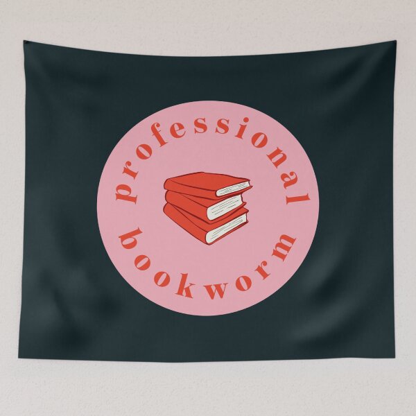 Item preview, Professional Bookworm in Red and Pink210 designed and sold by MilkhouseSkate.