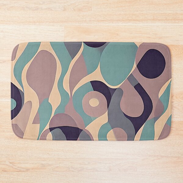 Item preview, Muted purple and blue abstract wave designed and sold by ibelieveimages.