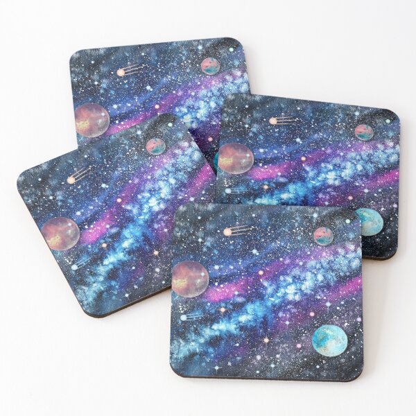 Item preview, Watercolor dark blue starry space  designed and sold by MaryWatercolor.