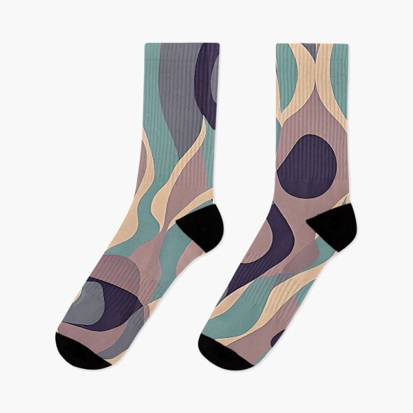 Item preview, Muted purple and blue abstract wave designed and sold by ibelieveimages.