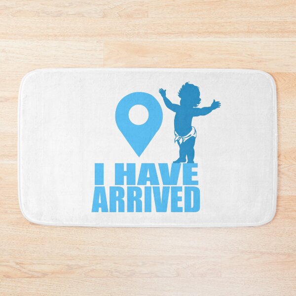 Item preview, I Have Arrived Baby Blue Location Marker designed and sold by The Tinker Man's Daughter.