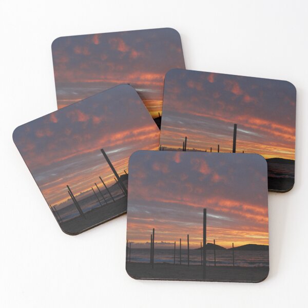 Item preview, A silhouetted, sunset, seaside, seascape designed and sold by iam01110011.