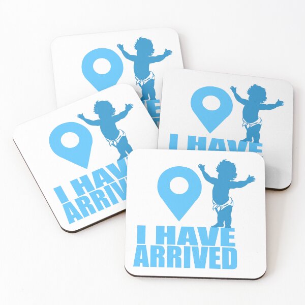 Item preview, I Have Arrived Baby Blue Location Marker designed and sold by The Tinker Man's Daughter.