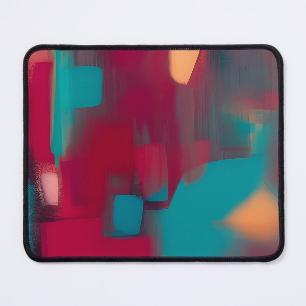 Artikelvorschau, Teal and red abstract blend entworfen und verkauft von ibelieveimages.