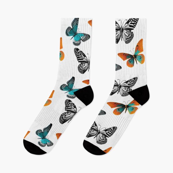 Item preview, Cool Butterfly Set Orange and Teal designed and sold by TheJadeCat.