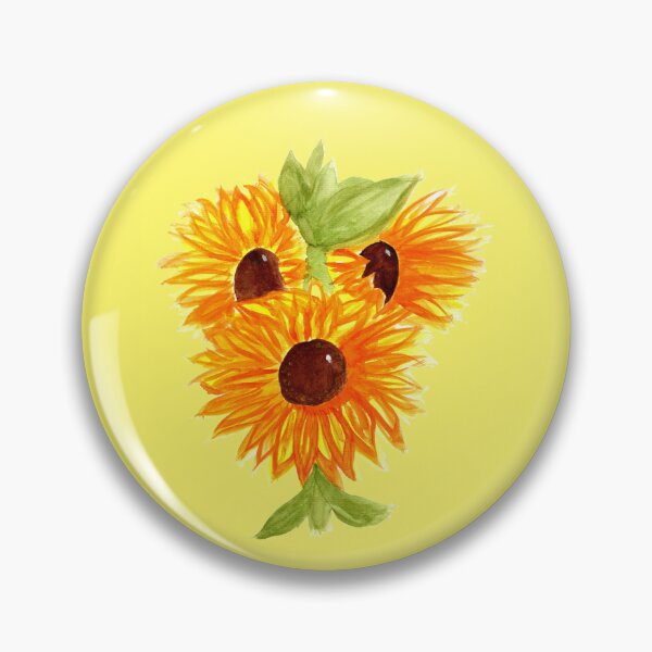 Item preview, Flower Gruff Yellow designed and sold by Brush-this-Way.