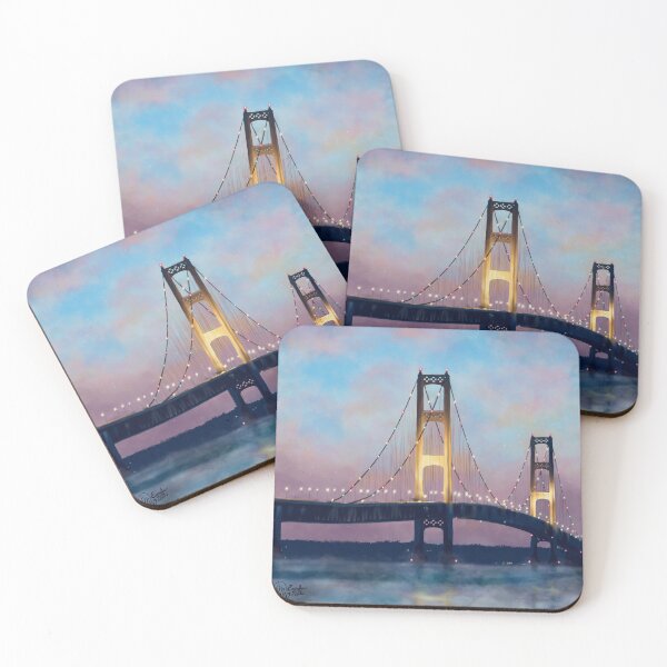 Item preview, Straits of Mackinac, The Mackinac Bridge designed and sold by Gillian Mazzara.