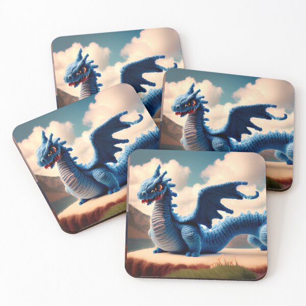 Item preview, Cute Wool Art Dragon 18 of 20 Designs designed and sold by LuckDragonGifts.