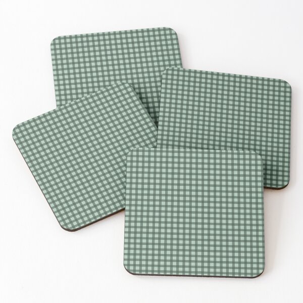 Item preview, Green on Green Christmas Winter Gingham Pattern designed and sold by mckhowdesign.