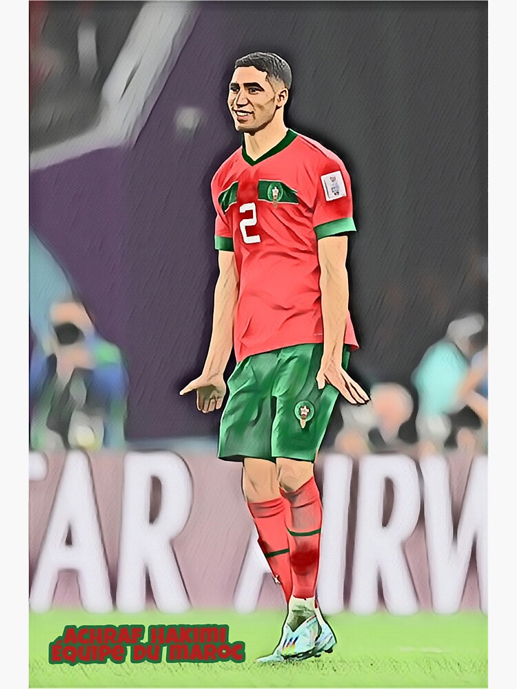 Achraf Hakimi Morocco Celebration  Sticker for Sale by