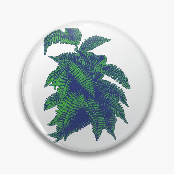 Item preview, Fern Lover | Neon Green and Blue Artwork |  designed and sold by VintagePlantJoy.
