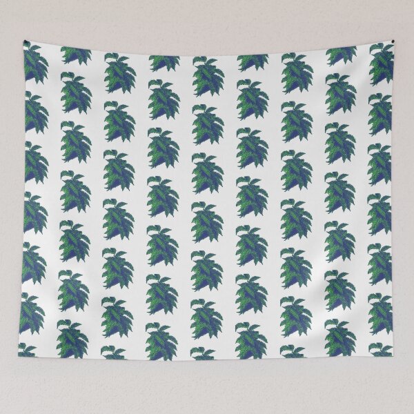 Item preview, Fern Lover | Neon Green and Blue Artwork |  designed and sold by VintagePlantJoy.