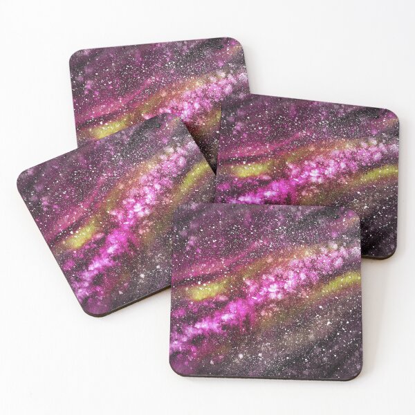 Item preview, Watercolor vivid red starry space  designed and sold by MaryWatercolor.
