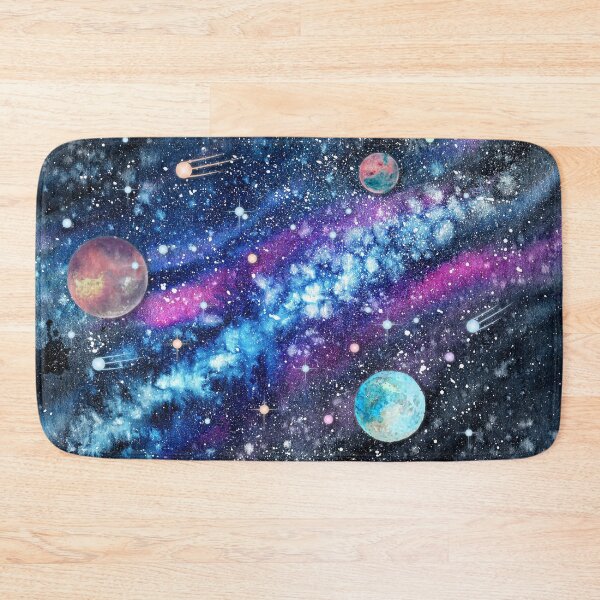 Item preview, Watercolor dark blue starry space  designed and sold by MaryWatercolor.