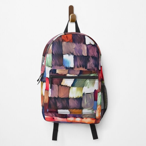 Item preview, Bright colourful abstract patchwork squares pattern designed and sold by Inktown.