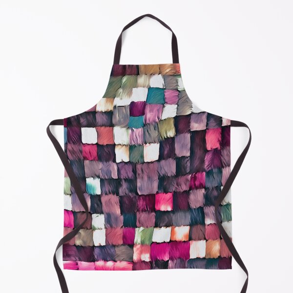 Item preview, Bright colourful pink purple abstract patchwork squares pattern designed and sold by Inktown.