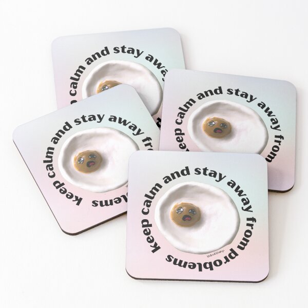Item preview, Keep Calm and Stay Away from Problems Egg Dude, Aesthetic Pastel | lilsboobthangs designed and sold by lilsboobthangs.