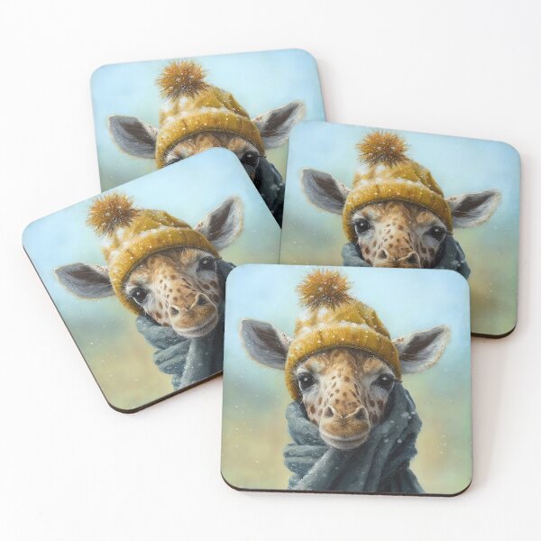 Item preview, Cute Giraffe with Beanie and Scarf designed and sold by Critical Meltdown.