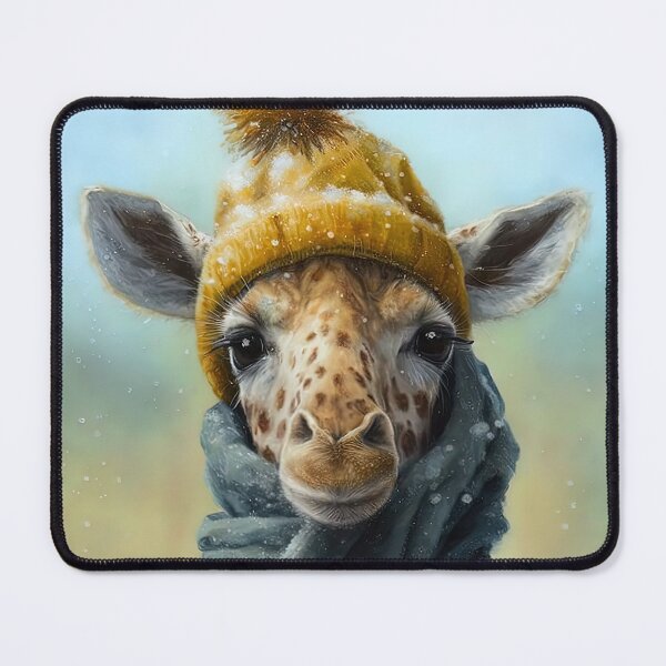 Item preview, Cute Giraffe with Beanie and Scarf designed and sold by Critical Meltdown.