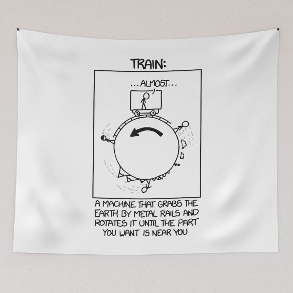 Item preview, Xkcd TRAIN56 designed and sold by MilkhouseSkate.