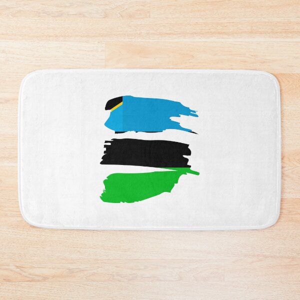 Item preview, Zanzibar Flag on Brush Strokes designed and sold by dogslovewindows.