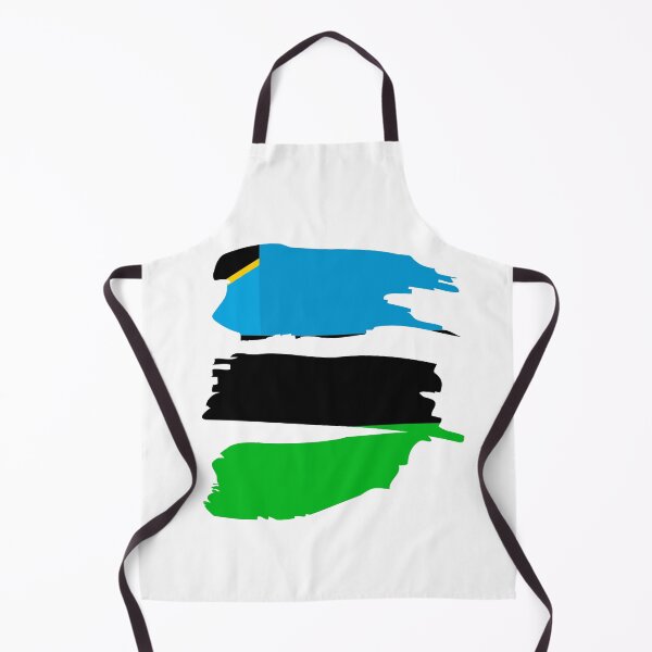 Item preview, Zanzibar Flag on Brush Strokes designed and sold by dogslovewindows.