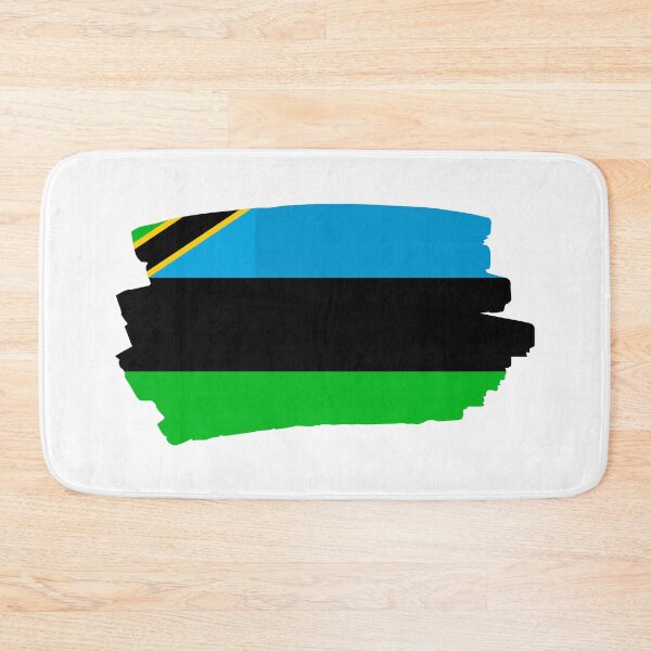 Item preview, Zanzibar Flag on Brush Strokes designed and sold by dogslovewindows.