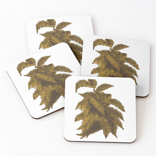 Item preview, Fern Lover | Mustard and Brown Artwork |  designed and sold by VintagePlantJoy.