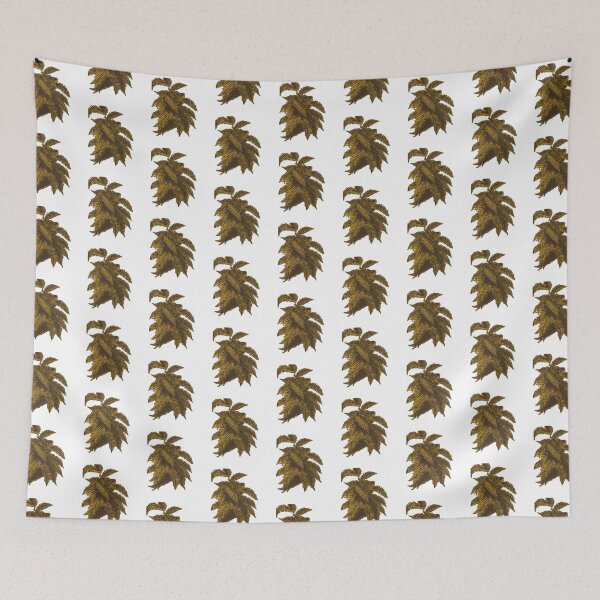Item preview, Fern Lover | Mustard and Brown Artwork |  designed and sold by VintagePlantJoy.