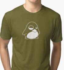 TUX Penguin in a bad mood, LINUX Tri-blend T-Shirt