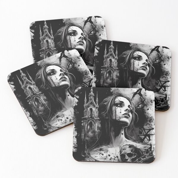 Artikelvorschau, Gotische Kunst - Dunkel bezaubernde gotische Schönheitsmalerei - Gothic Horror Artwork entworfen und verkauft von ZickDezine.