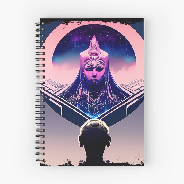 Item preview, Hathor, the Cyberpunk Egyptian Deity: Futuristic Sticker Design designed and sold by Mytho Merch.