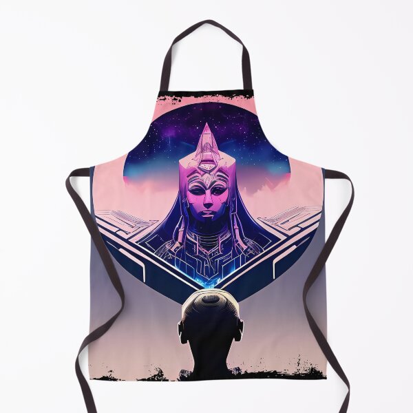 Item preview, Hathor, the Cyberpunk Egyptian Deity: Futuristic Sticker Design designed and sold by Mytho Merch.
