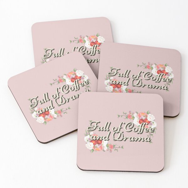 Item preview, Full Of Coffee And Drama Pink Design, Great Design For Coffee Lovers And Drama Queens designed and sold by TrulyEpoque.