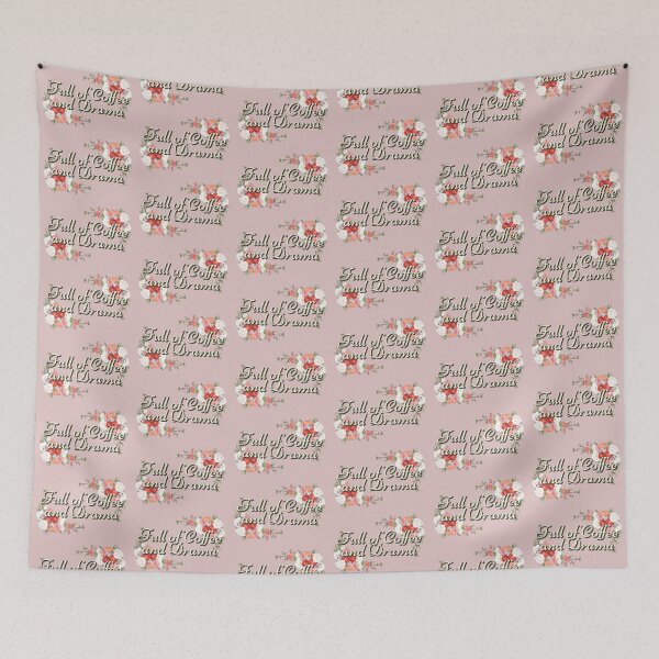 Item preview, Full Of Coffee And Drama Pink Design, Great Design For Coffee Lovers And Drama Queens designed and sold by TrulyEpoque.