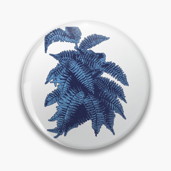Item preview, Fern Lover | Light and Dark Blue Artwork |  designed and sold by VintagePlantJoy.