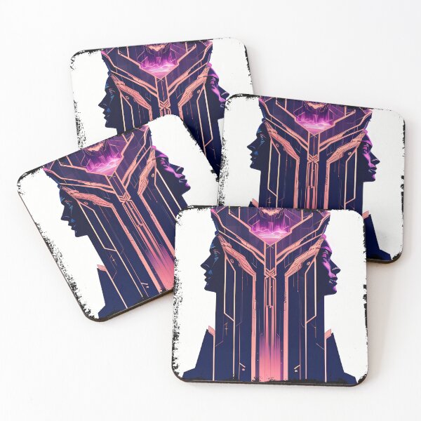 Item preview, Hathor, the Cyberpunk Egyptian Deity: Futuristic Sticker Design designed and sold by Mytho Merch.