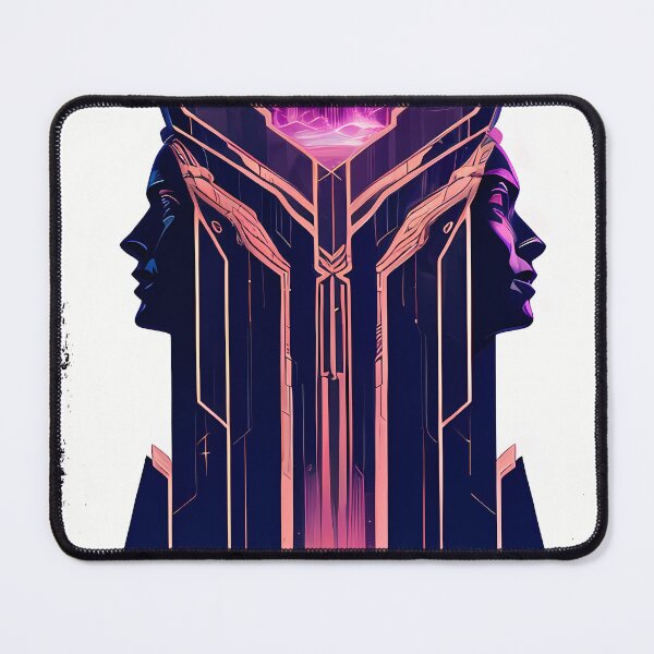 Item preview, Hathor, the Cyberpunk Egyptian Deity: Futuristic Sticker Design designed and sold by Mytho Merch.