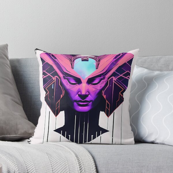 Item preview, Hathor, the Cyberpunk Egyptian Deity: Futuristic Sticker Design designed and sold by Mytho Merch.