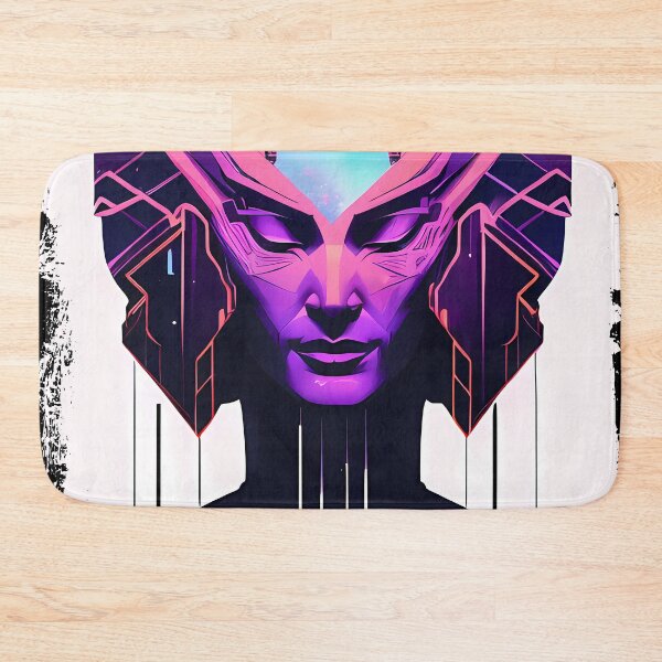 Item preview, Hathor, the Cyberpunk Egyptian Deity: Futuristic Sticker Design designed and sold by Mytho Merch.