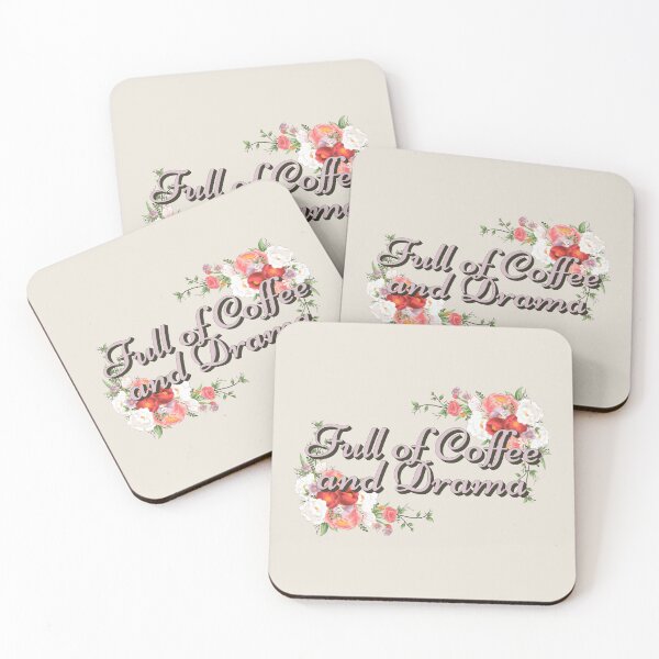Item preview, Full Of Coffee And Drama Cream Design, Great Design For Coffee Lovers And Drama Queens designed and sold by TrulyEpoque.