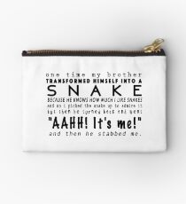 and then he stabbed me Studio Pouch