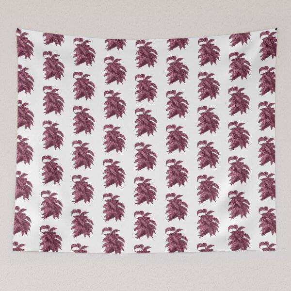 Item preview, Fern Lover | Pink and Dark Red Artwork |  designed and sold by VintagePlantJoy.