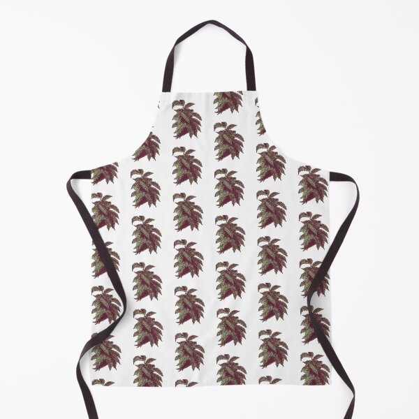 Item preview, Fern Lover | Sage Green and Dark Red Artwork |  designed and sold by VintagePlantJoy.